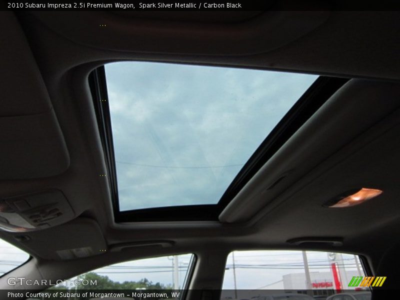 Sunroof of 2010 Impreza 2.5i Premium Wagon