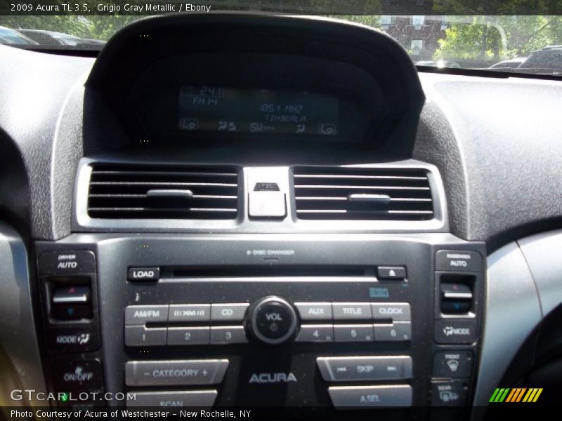 Grigio Gray Metallic / Ebony 2009 Acura TL 3.5