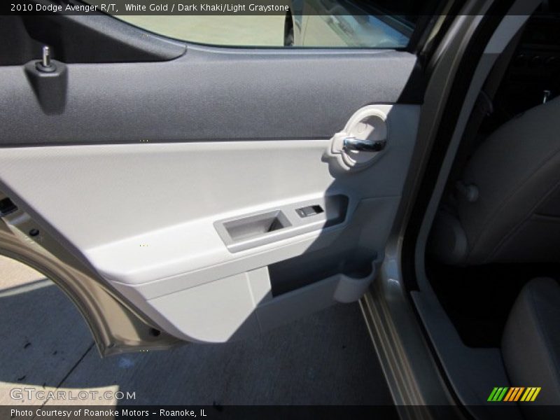 White Gold / Dark Khaki/Light Graystone 2010 Dodge Avenger R/T