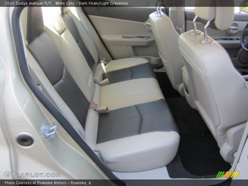 White Gold / Dark Khaki/Light Graystone 2010 Dodge Avenger R/T