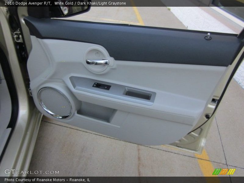 White Gold / Dark Khaki/Light Graystone 2010 Dodge Avenger R/T