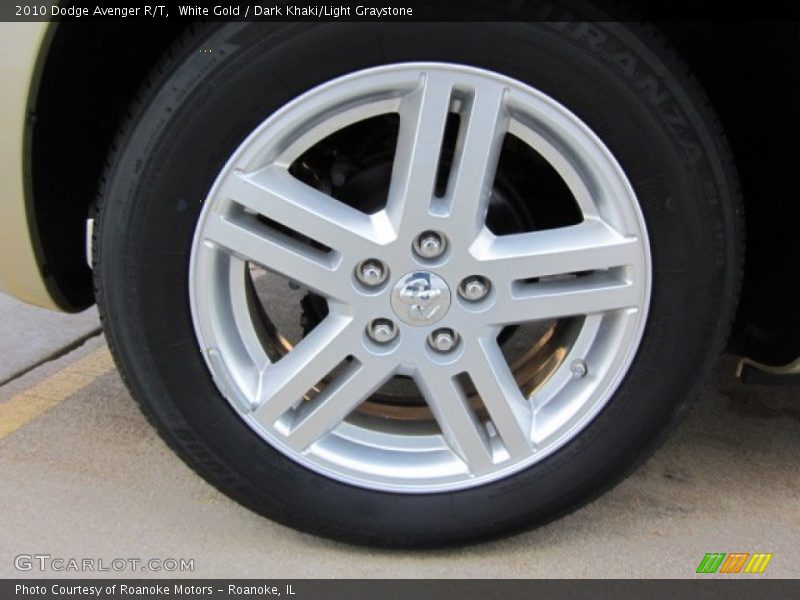 White Gold / Dark Khaki/Light Graystone 2010 Dodge Avenger R/T