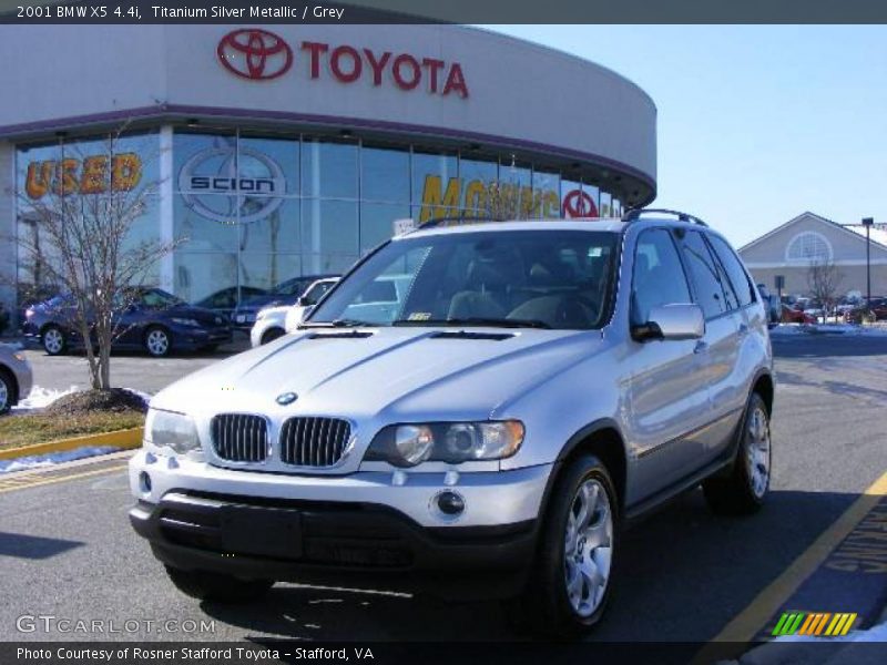 Titanium Silver Metallic / Grey 2001 BMW X5 4.4i
