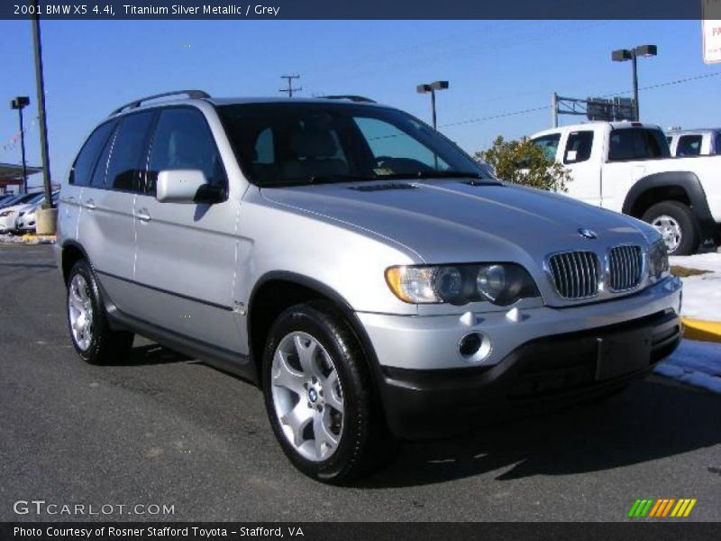 Titanium Silver Metallic / Grey 2001 BMW X5 4.4i