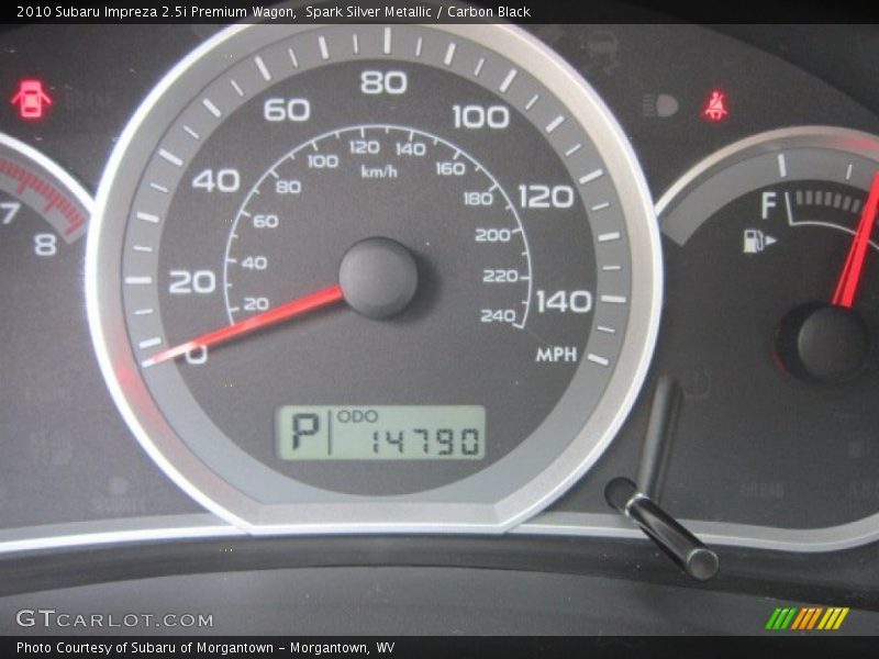 Spark Silver Metallic / Carbon Black 2010 Subaru Impreza 2.5i Premium Wagon