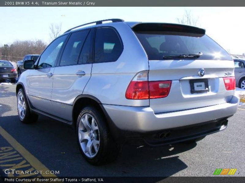 Titanium Silver Metallic / Grey 2001 BMW X5 4.4i
