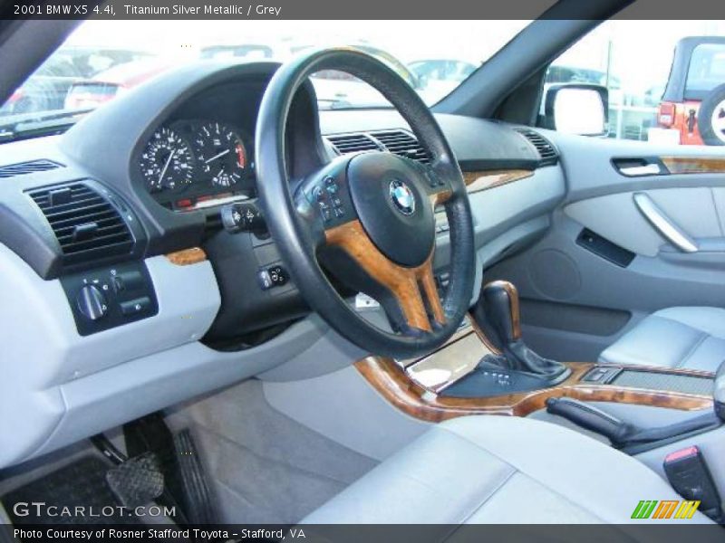 Titanium Silver Metallic / Grey 2001 BMW X5 4.4i