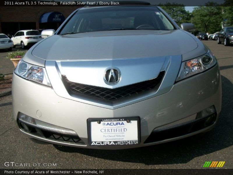 Paladium Silver Pearl / Ebony Black 2011 Acura TL 3.5 Technology