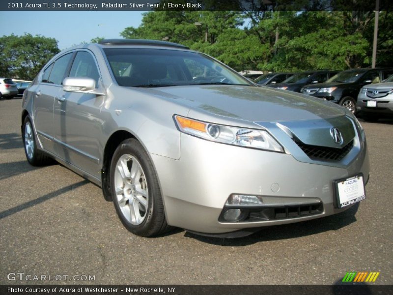 Paladium Silver Pearl / Ebony Black 2011 Acura TL 3.5 Technology