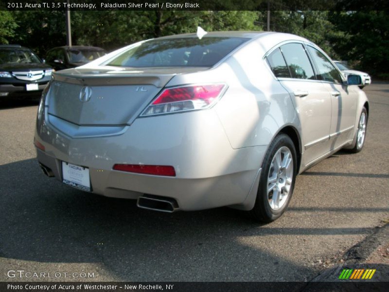 Paladium Silver Pearl / Ebony Black 2011 Acura TL 3.5 Technology