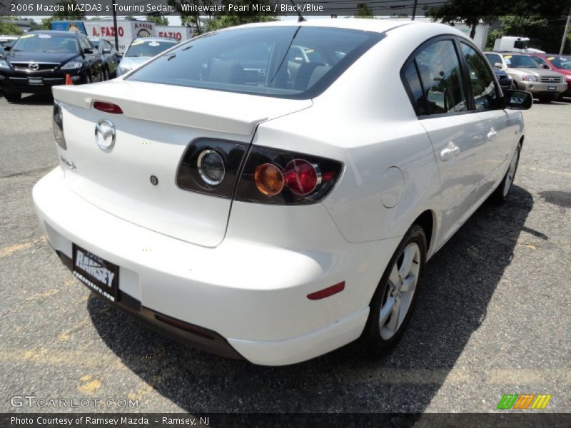 Whitewater Pearl Mica / Black/Blue 2006 Mazda MAZDA3 s Touring Sedan