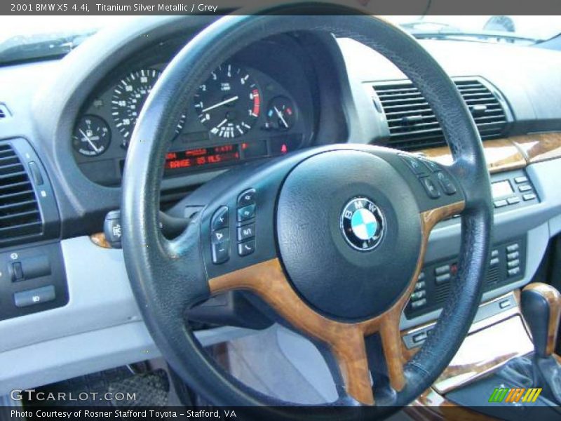 Titanium Silver Metallic / Grey 2001 BMW X5 4.4i