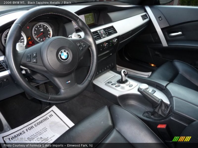 Black Sapphire Metallic / Black 2006 BMW M5
