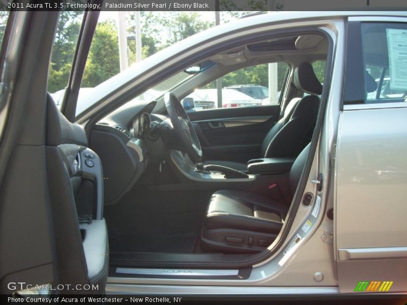 Paladium Silver Pearl / Ebony Black 2011 Acura TL 3.5 Technology
