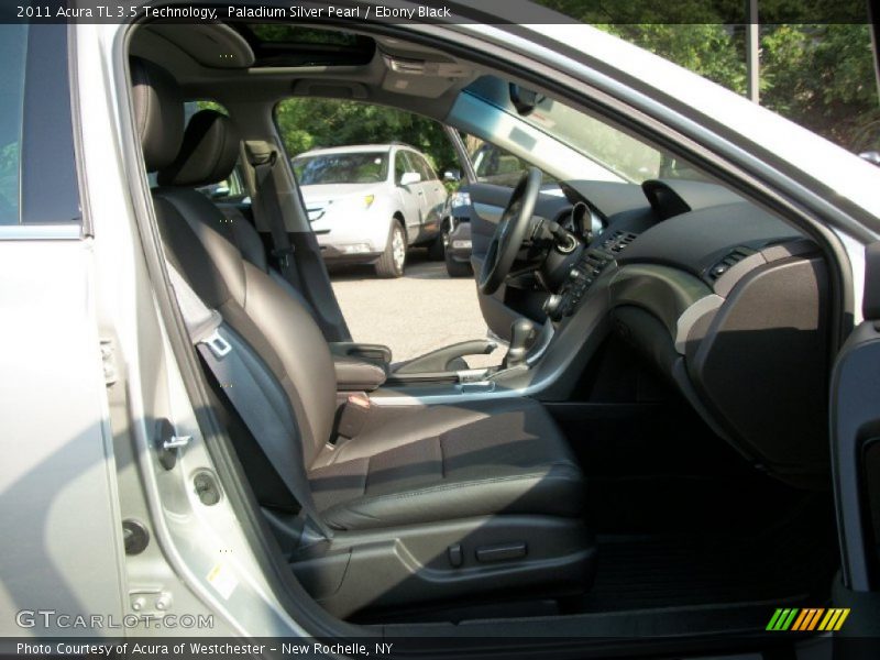 Paladium Silver Pearl / Ebony Black 2011 Acura TL 3.5 Technology