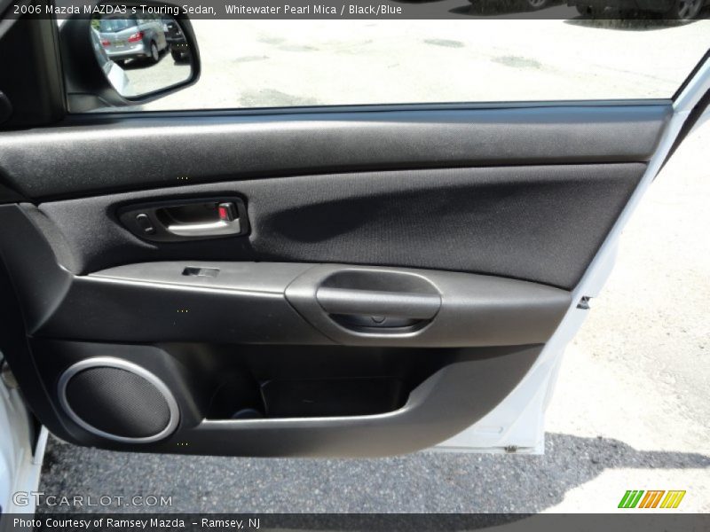 Whitewater Pearl Mica / Black/Blue 2006 Mazda MAZDA3 s Touring Sedan