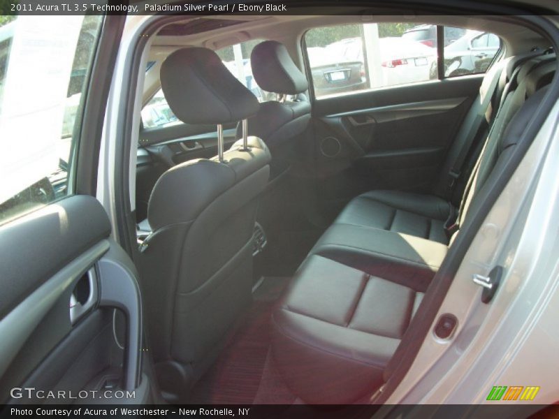 Paladium Silver Pearl / Ebony Black 2011 Acura TL 3.5 Technology