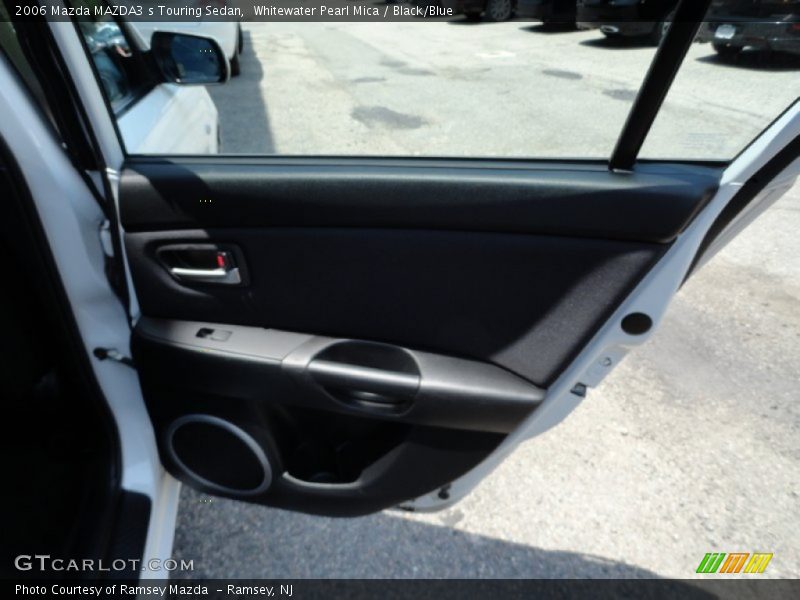 Whitewater Pearl Mica / Black/Blue 2006 Mazda MAZDA3 s Touring Sedan