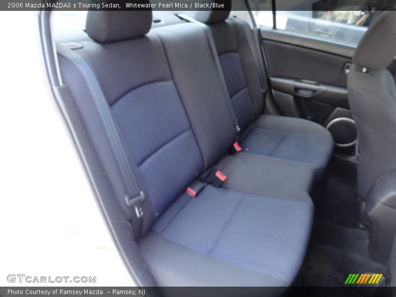 Whitewater Pearl Mica / Black/Blue 2006 Mazda MAZDA3 s Touring Sedan