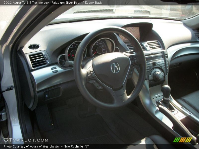 Paladium Silver Pearl / Ebony Black 2011 Acura TL 3.5 Technology