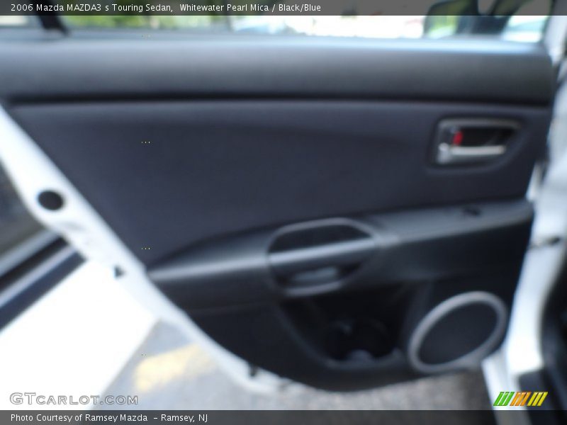 Whitewater Pearl Mica / Black/Blue 2006 Mazda MAZDA3 s Touring Sedan