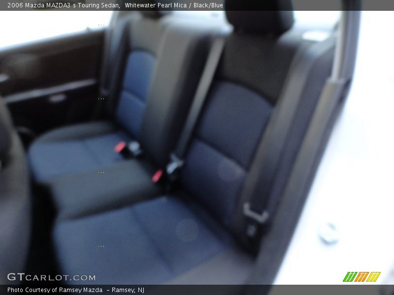 Whitewater Pearl Mica / Black/Blue 2006 Mazda MAZDA3 s Touring Sedan