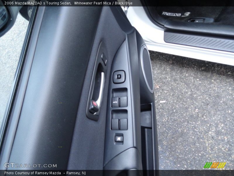 Whitewater Pearl Mica / Black/Blue 2006 Mazda MAZDA3 s Touring Sedan