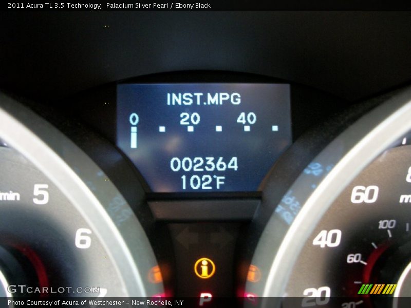 Paladium Silver Pearl / Ebony Black 2011 Acura TL 3.5 Technology
