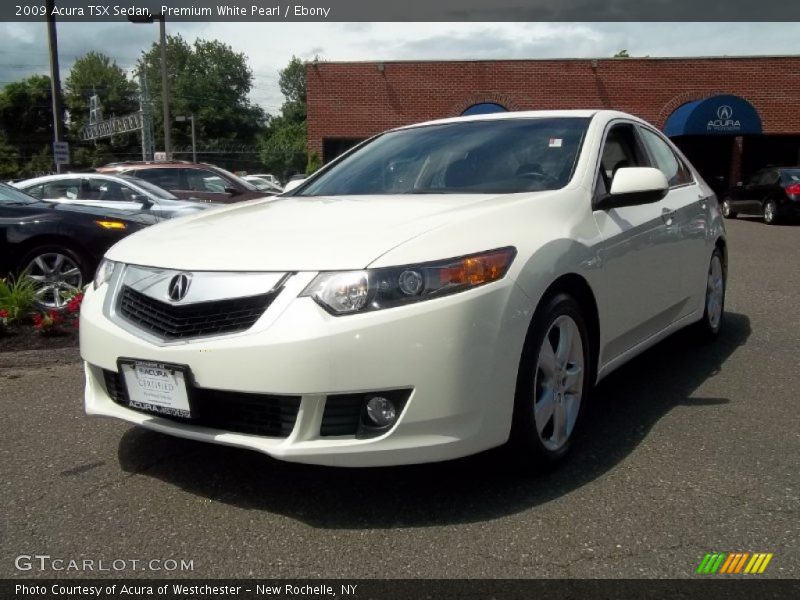 Premium White Pearl / Ebony 2009 Acura TSX Sedan
