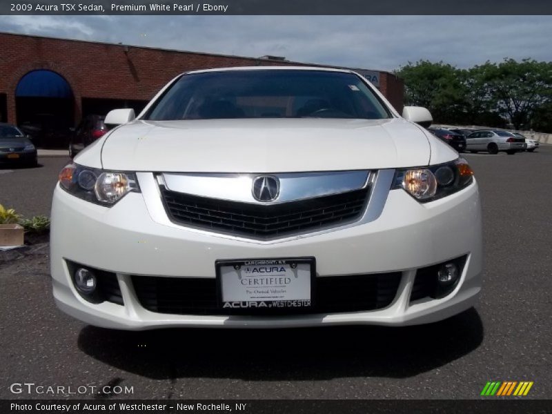 Premium White Pearl / Ebony 2009 Acura TSX Sedan