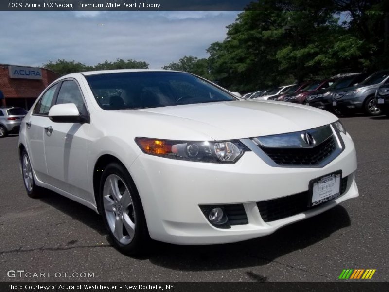 Premium White Pearl / Ebony 2009 Acura TSX Sedan