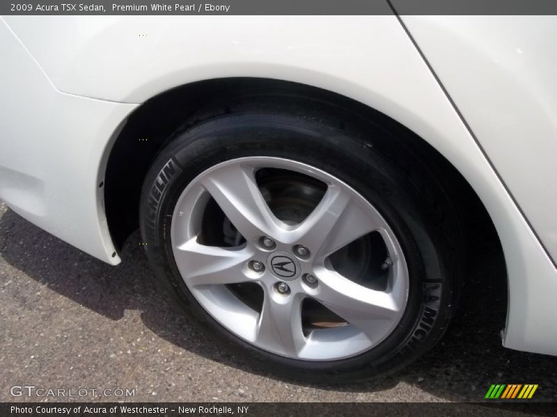 Premium White Pearl / Ebony 2009 Acura TSX Sedan