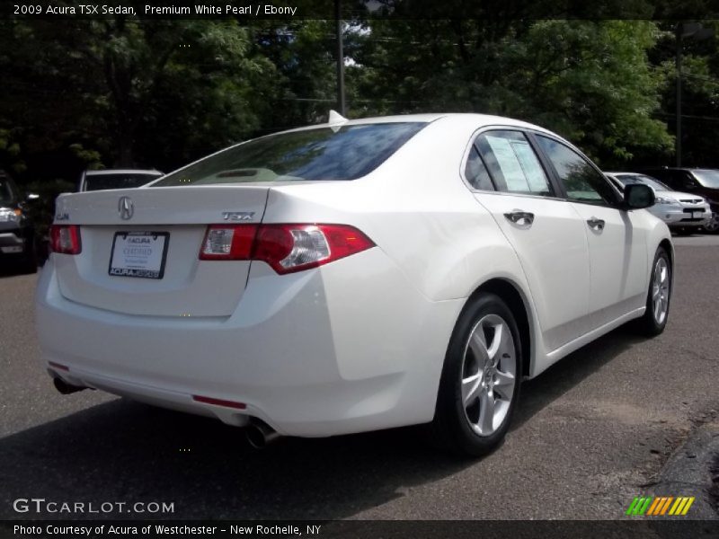 Premium White Pearl / Ebony 2009 Acura TSX Sedan
