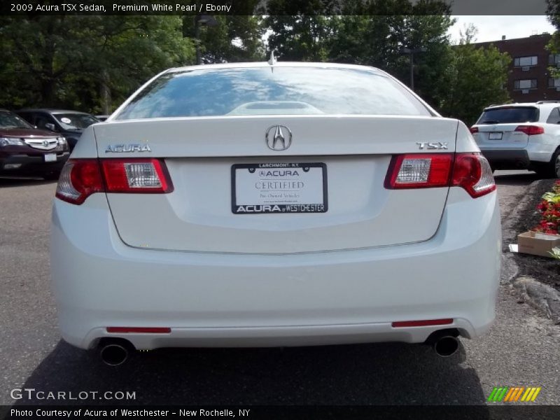 Premium White Pearl / Ebony 2009 Acura TSX Sedan