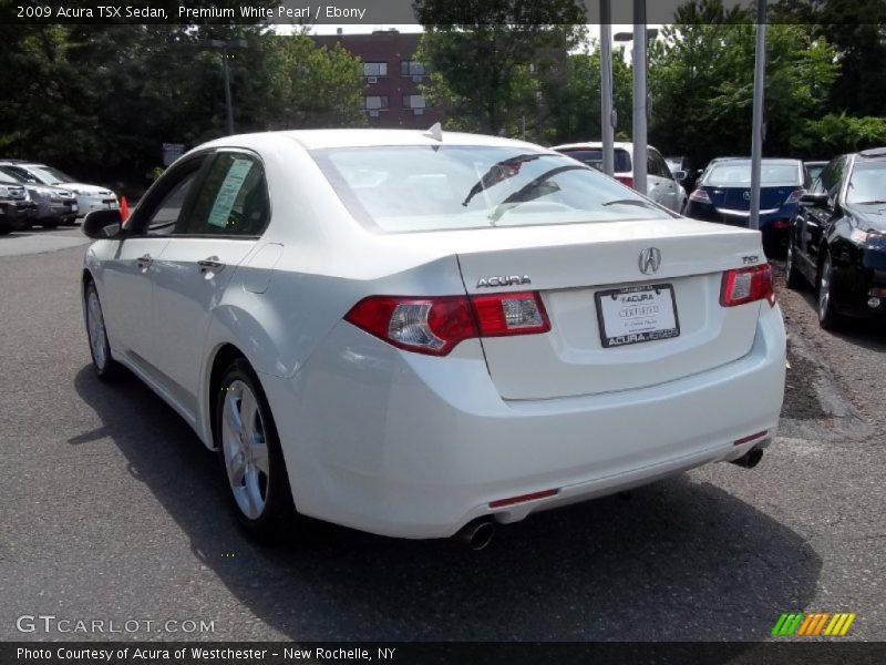 Premium White Pearl / Ebony 2009 Acura TSX Sedan