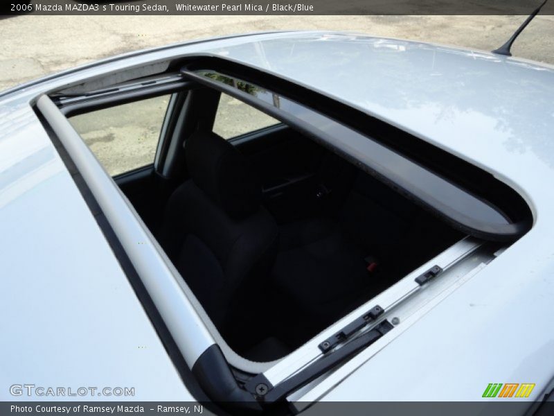 Whitewater Pearl Mica / Black/Blue 2006 Mazda MAZDA3 s Touring Sedan