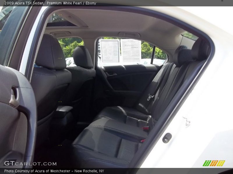 Premium White Pearl / Ebony 2009 Acura TSX Sedan