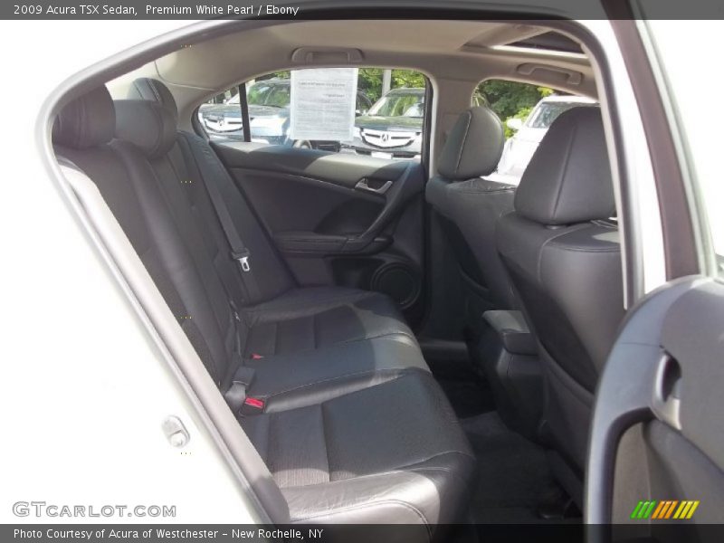 Premium White Pearl / Ebony 2009 Acura TSX Sedan