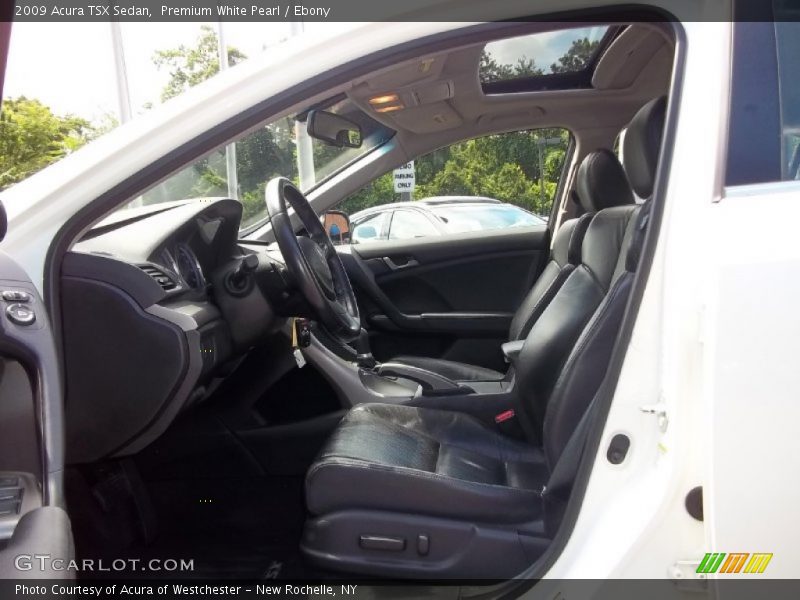Premium White Pearl / Ebony 2009 Acura TSX Sedan