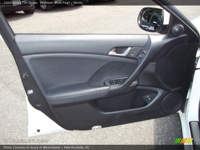 Premium White Pearl / Ebony 2009 Acura TSX Sedan