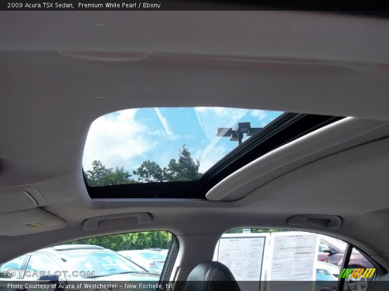 Premium White Pearl / Ebony 2009 Acura TSX Sedan