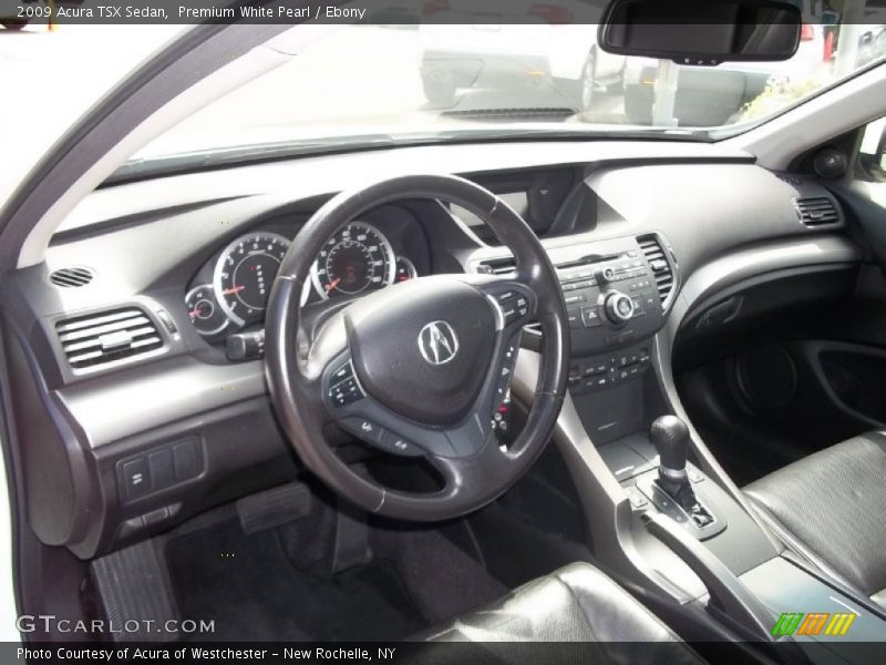 Premium White Pearl / Ebony 2009 Acura TSX Sedan