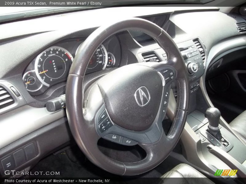 Premium White Pearl / Ebony 2009 Acura TSX Sedan