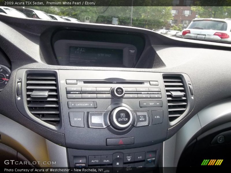 Premium White Pearl / Ebony 2009 Acura TSX Sedan