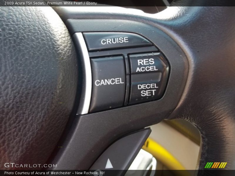 Premium White Pearl / Ebony 2009 Acura TSX Sedan