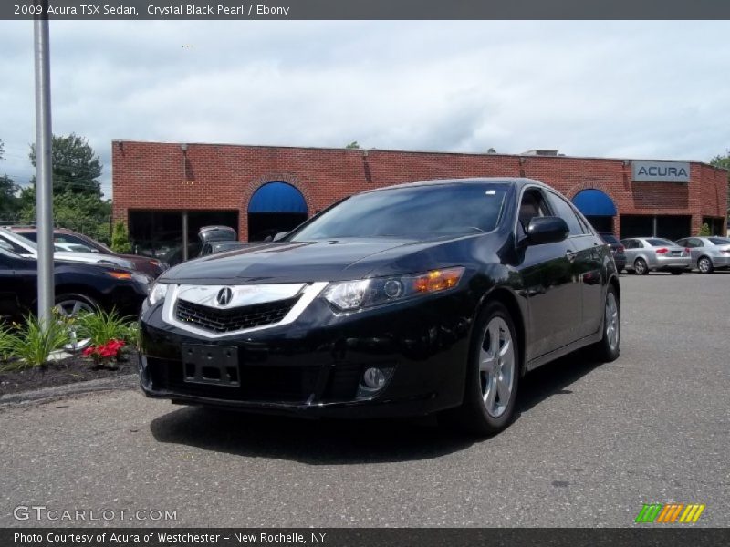 Crystal Black Pearl / Ebony 2009 Acura TSX Sedan