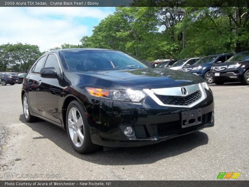Crystal Black Pearl / Ebony 2009 Acura TSX Sedan
