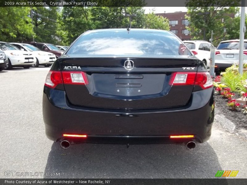 Crystal Black Pearl / Ebony 2009 Acura TSX Sedan