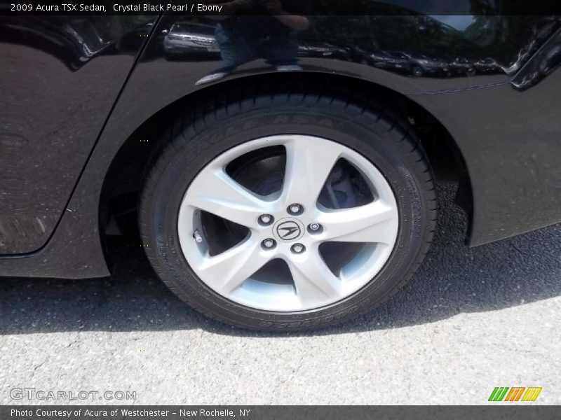 Crystal Black Pearl / Ebony 2009 Acura TSX Sedan