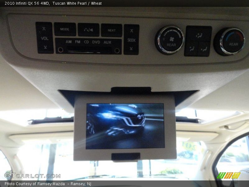 Tuscan White Pearl / Wheat 2010 Infiniti QX 56 4WD